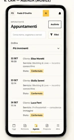 Agenda degli appuntamenti