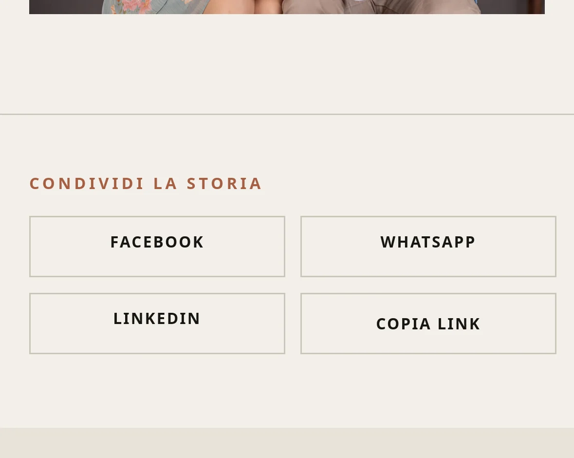 Story pubblicata con i controlli di condivisione social